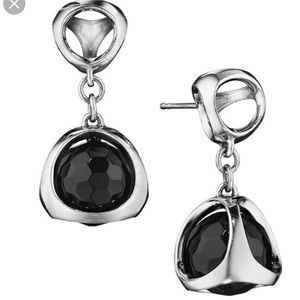 Di Modolo Black Onyx and Sterling Silver Earrings